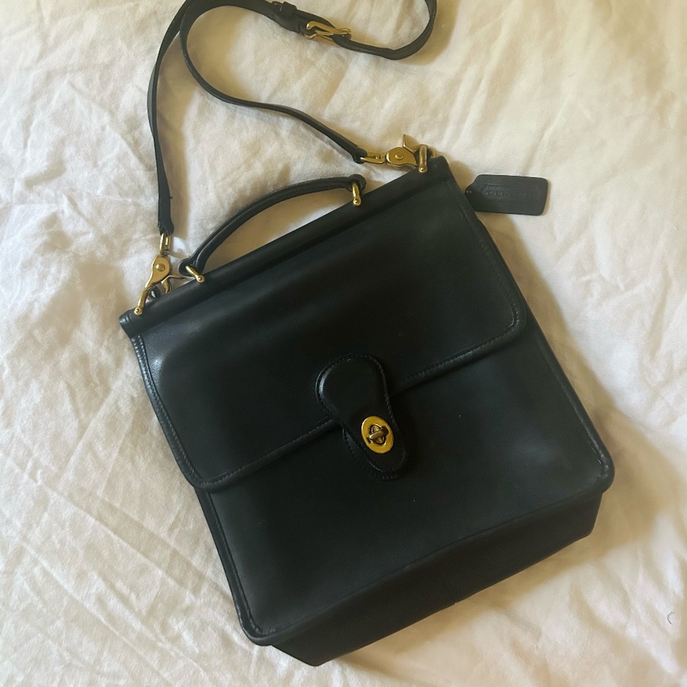 Coach Leather Messenger Bag